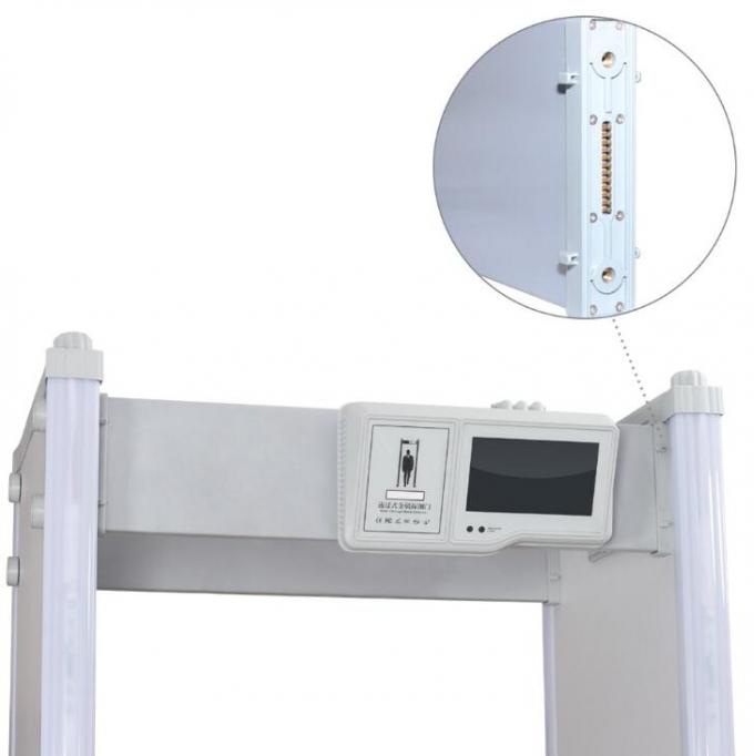 Revue du projet imperméable de détecteur de métaux de cadre de porte d'alarme de voix/lumière pour mental sensible