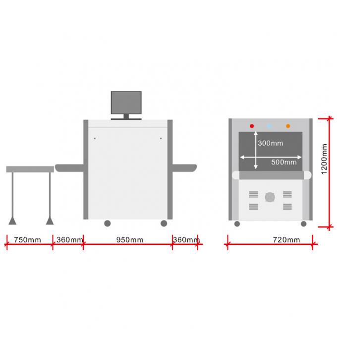 Machine de haute qualité de bagage d'aéroport de scanner de bagages de rayon X pour la vérification de sacs
