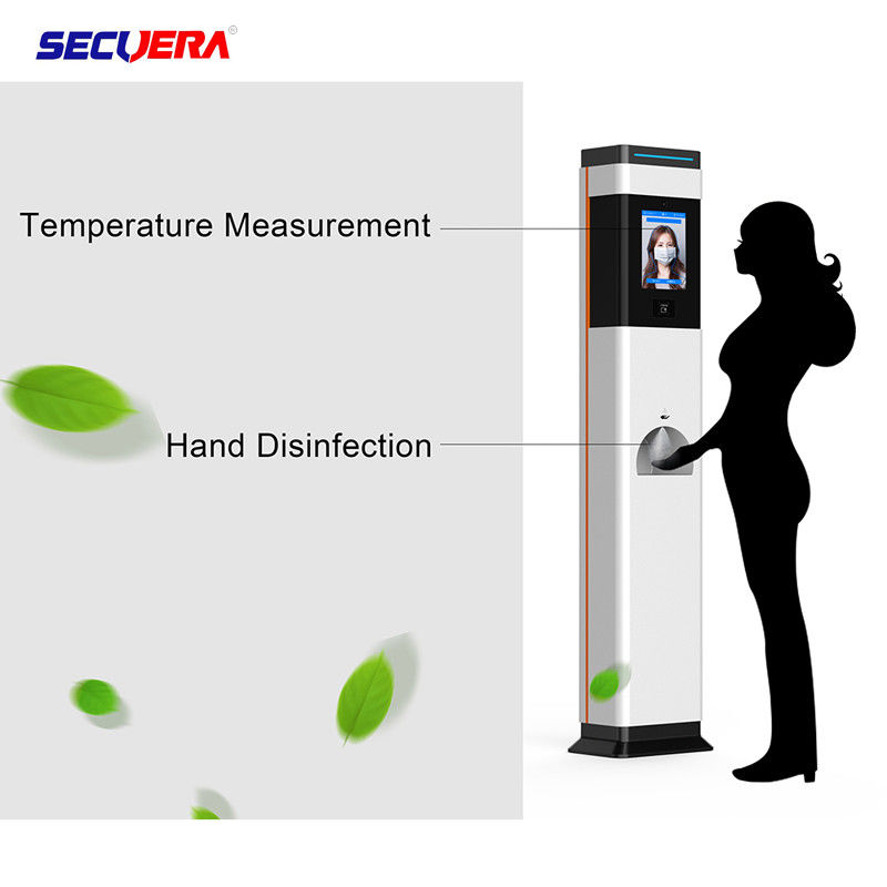 Non Contact Infrared Walk Through Body Temperature Scanner With Hand Sanitizer