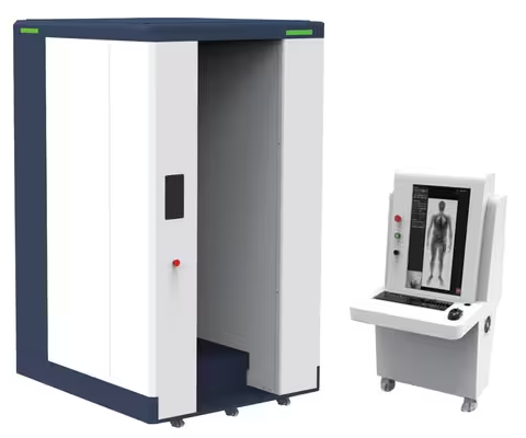 Scanner de sécurité corporel à rayons X pour personnes, vue unique, système de contrôle de sécurité, 850W 127/220VAC