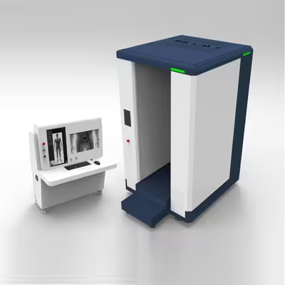 Scanner corporel de sécurité à double vue, déploiement rapide, conception compacte